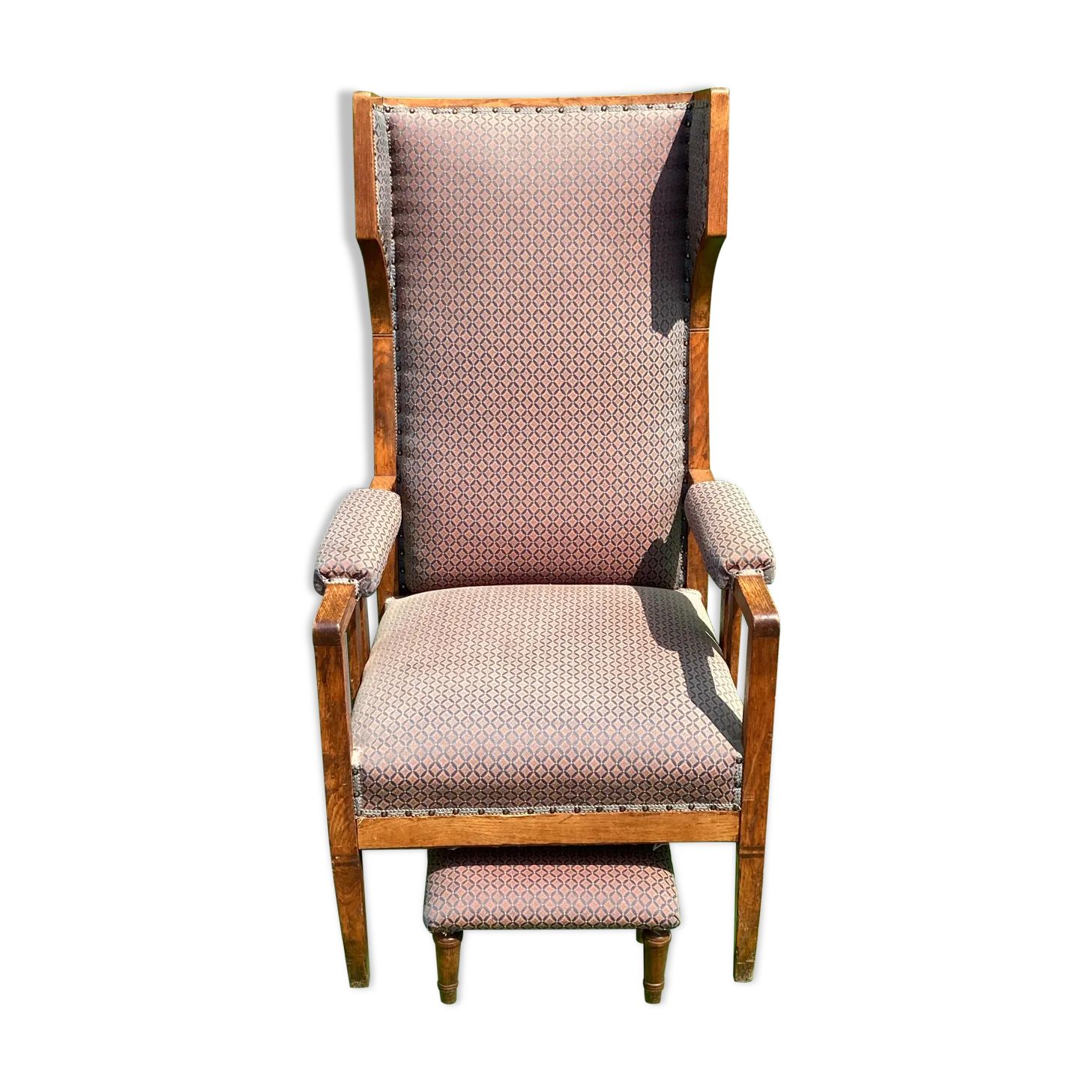 Art Nouveau Or Arts And Crafts Wingback Chair Attributed To Gustave Serrurier Bovy
