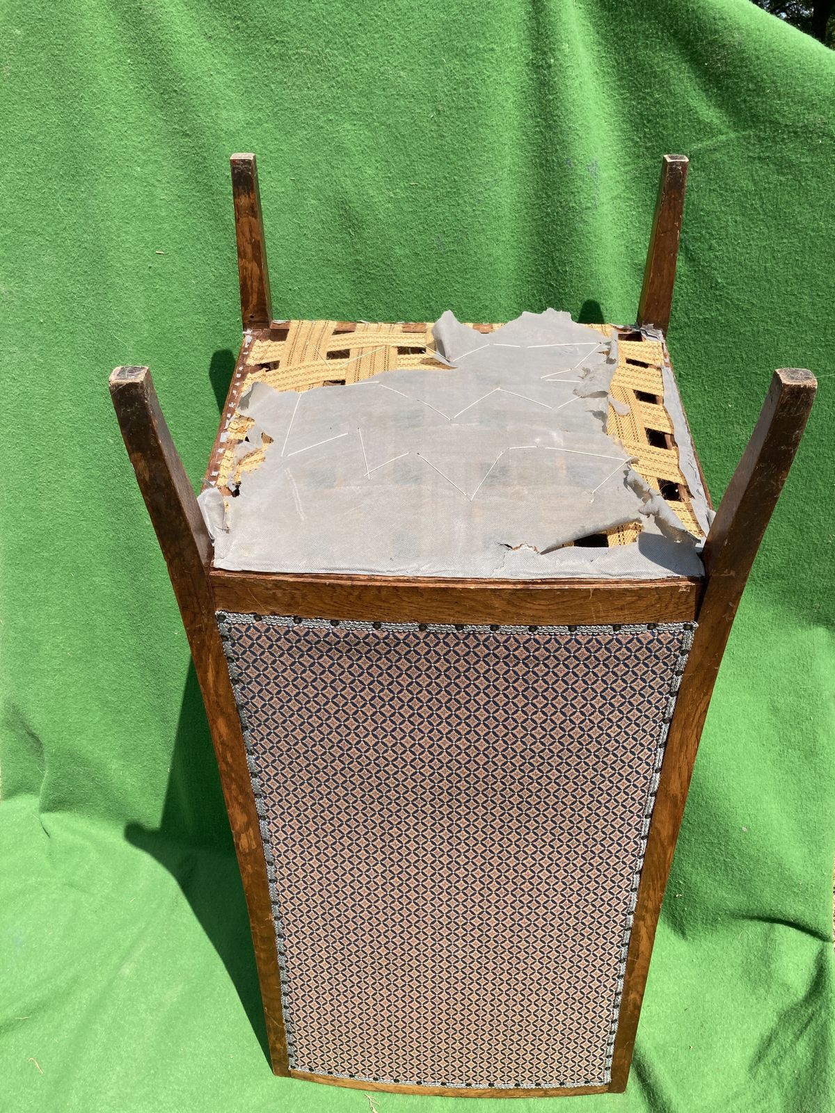 Furniture Art Nouveau Or Arts And Crafts Wingback Chair Attributed To Gustave Serrurier Bovy photo