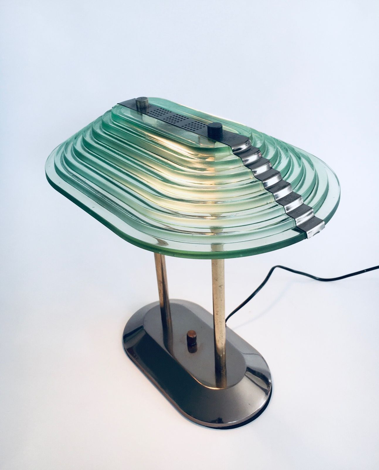 Memphis Style Era Architectural Design Desk Lamp, 1980's photo vintage