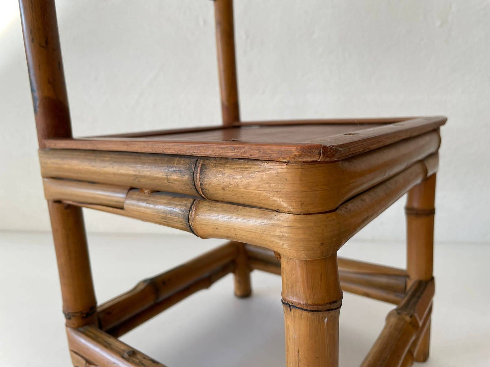 Pair Of Bamboo Kids' Chairs, 1960s photo buy