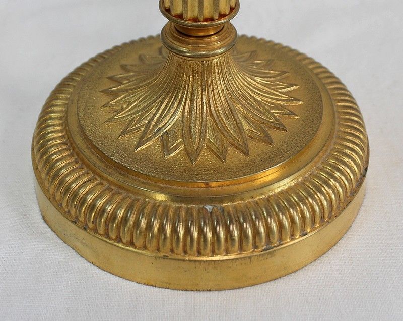 photo for sale Pair Of Gilt Bronze Torches, Louis XVI Style   Early 20th Century