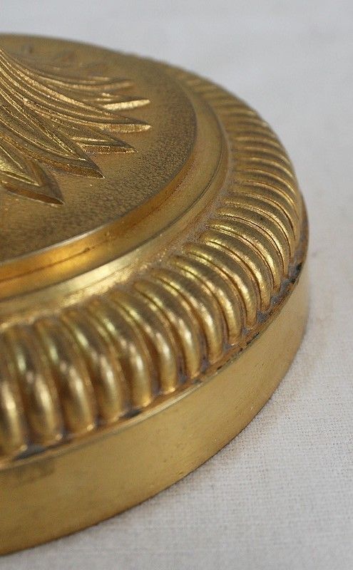 934.21 Pair Of Gilt Bronze Torches, Louis XVI Style   Early 20th Century photo