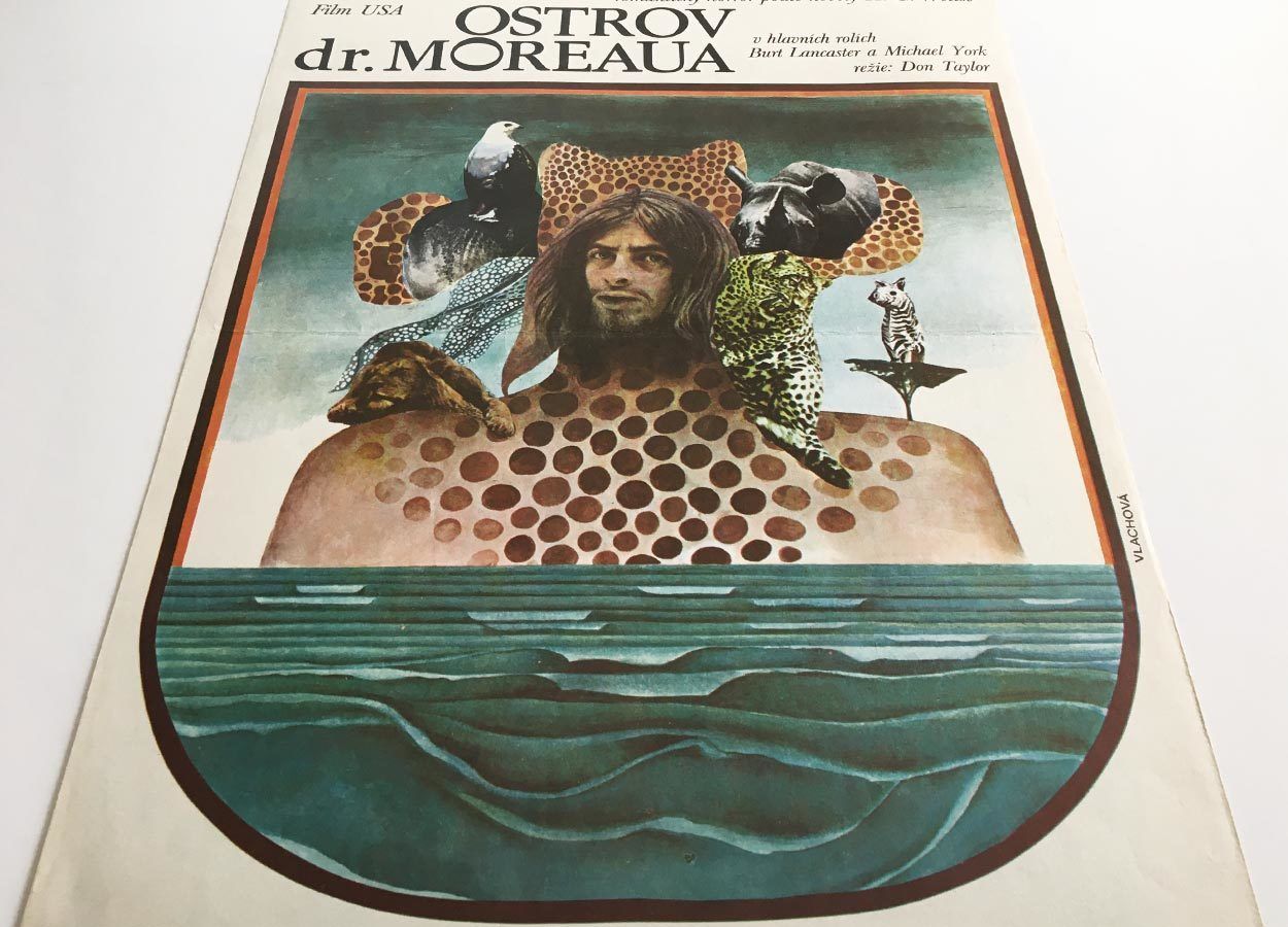 Movie Poster, The Island Of DR. Moreau, Renáta Vlachová, 1978 photo furniture