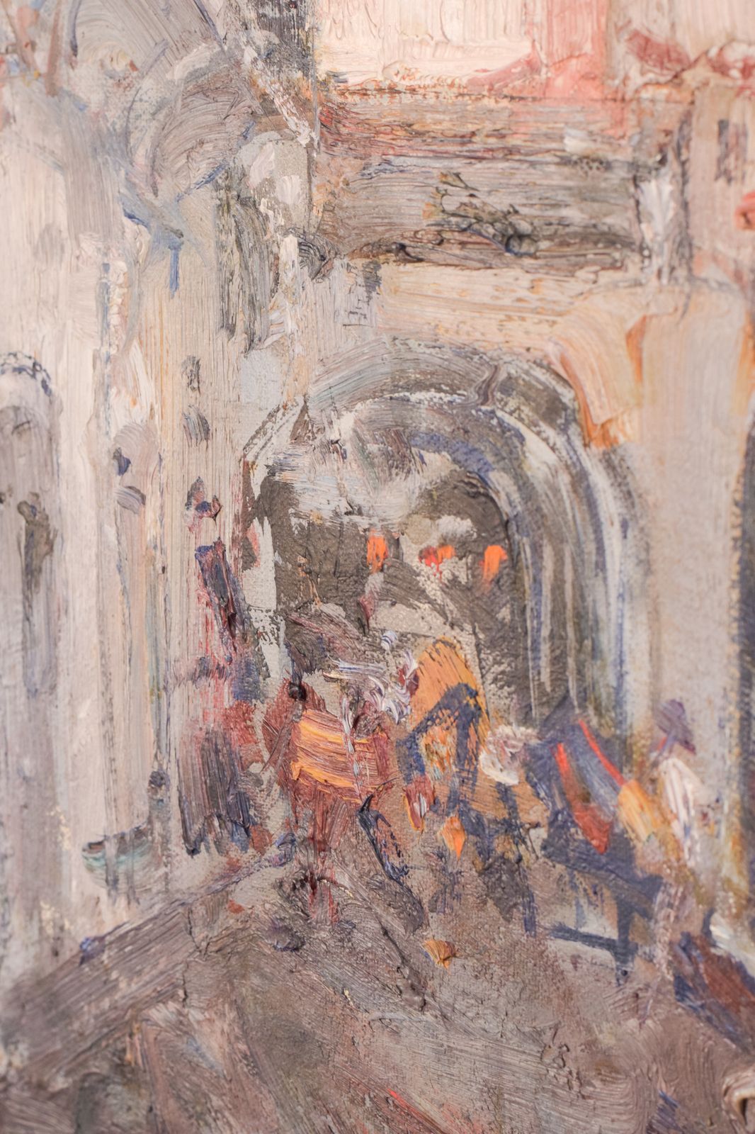 Post Impressionistisch Stadsgezicht Met Kerk photo buy