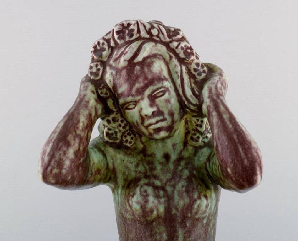 Harald Salomon For Rörstrand, Large Unique Sculpture Of Naked Woman photo for sale