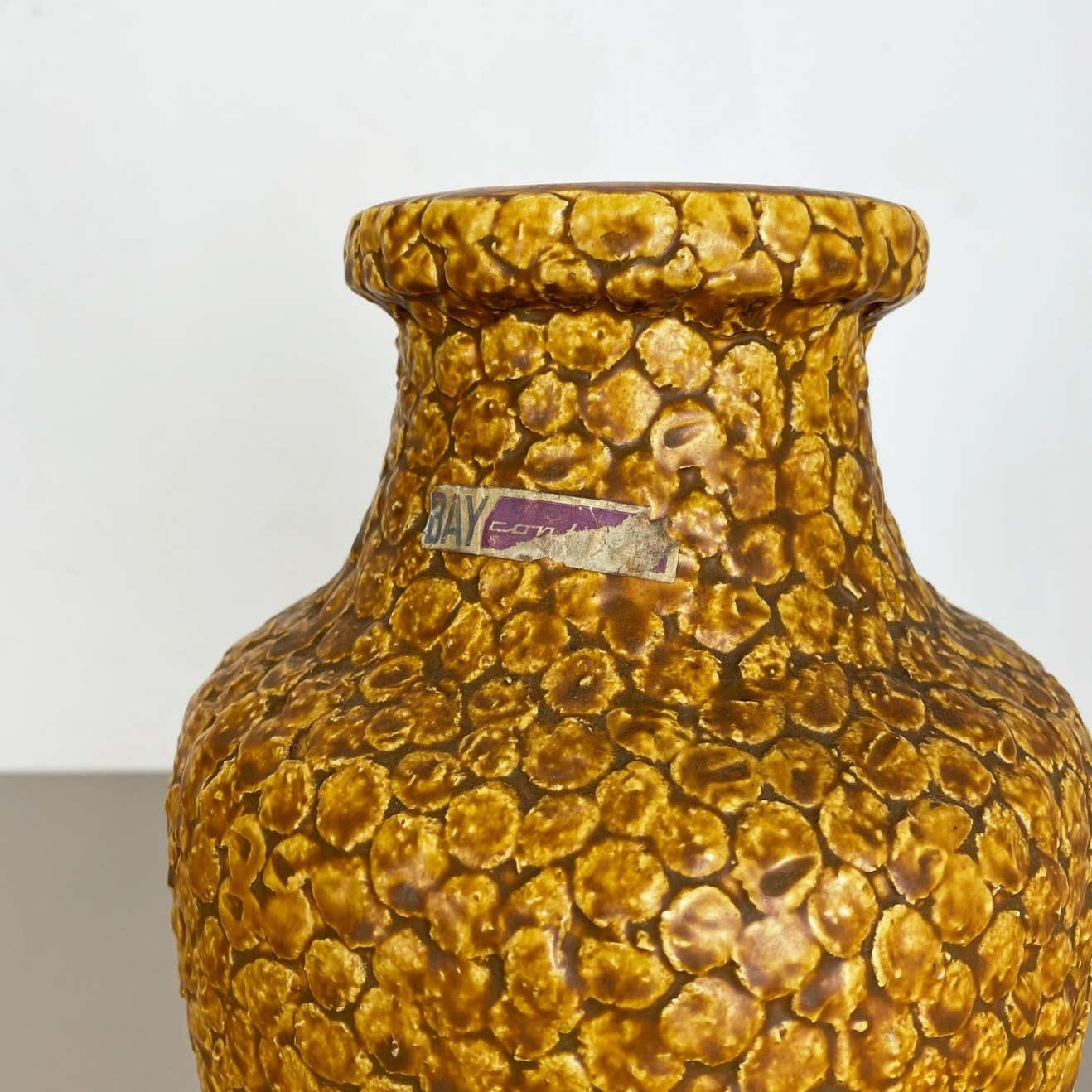 Super Colorful Fat Lava Pottery "Contura" Vase By Bay Ceramics, Germany, 1950s photo 431.0