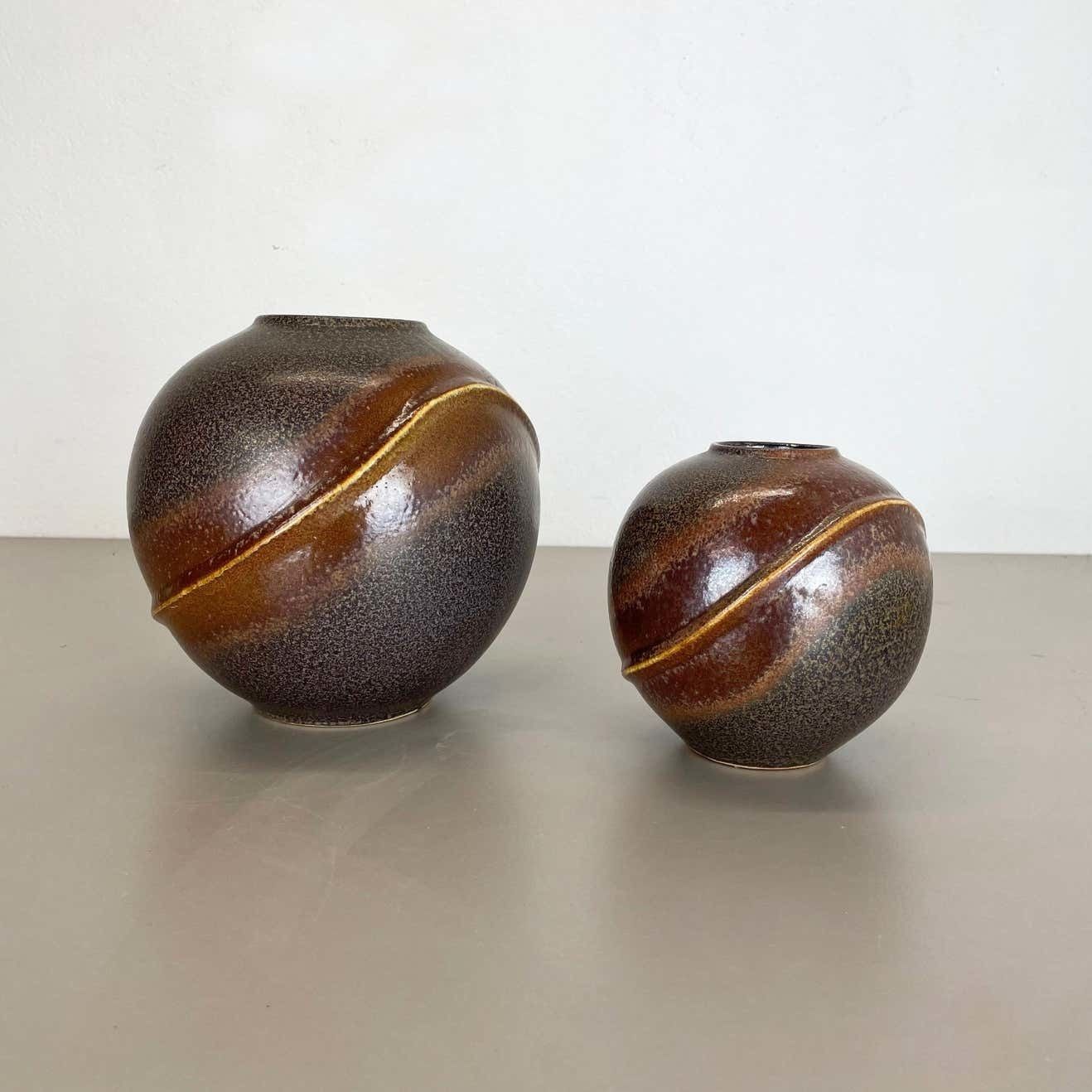 Set Of 2 Rare Ceramic Pottery "Orion" Vases By Dümler And photo for sale