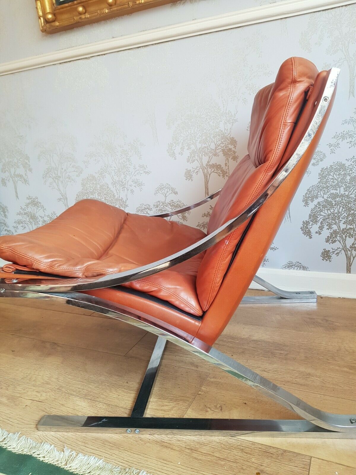 A Mid Century Leather Armchair By Paul Tuttle For Strassle Switzerland photo buy