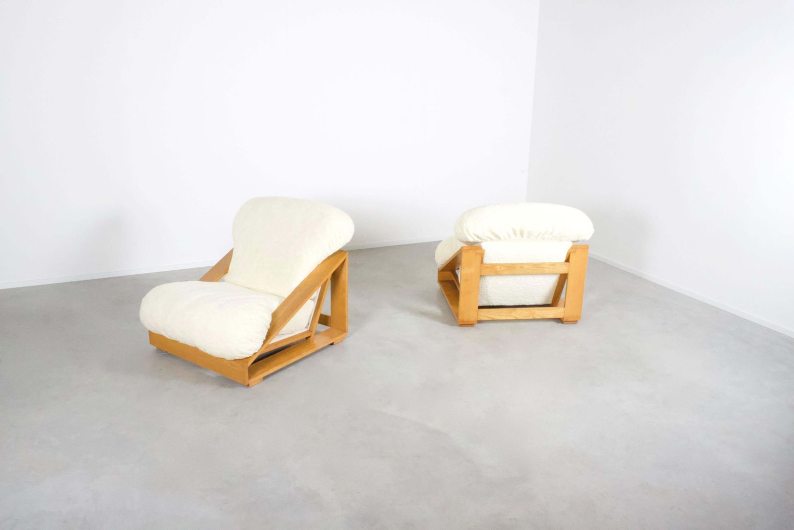 Pine And Teddy Lounge Chairs By Renato Toso And Roberto Pamio For Stilwood, 1970 photo Furniture
