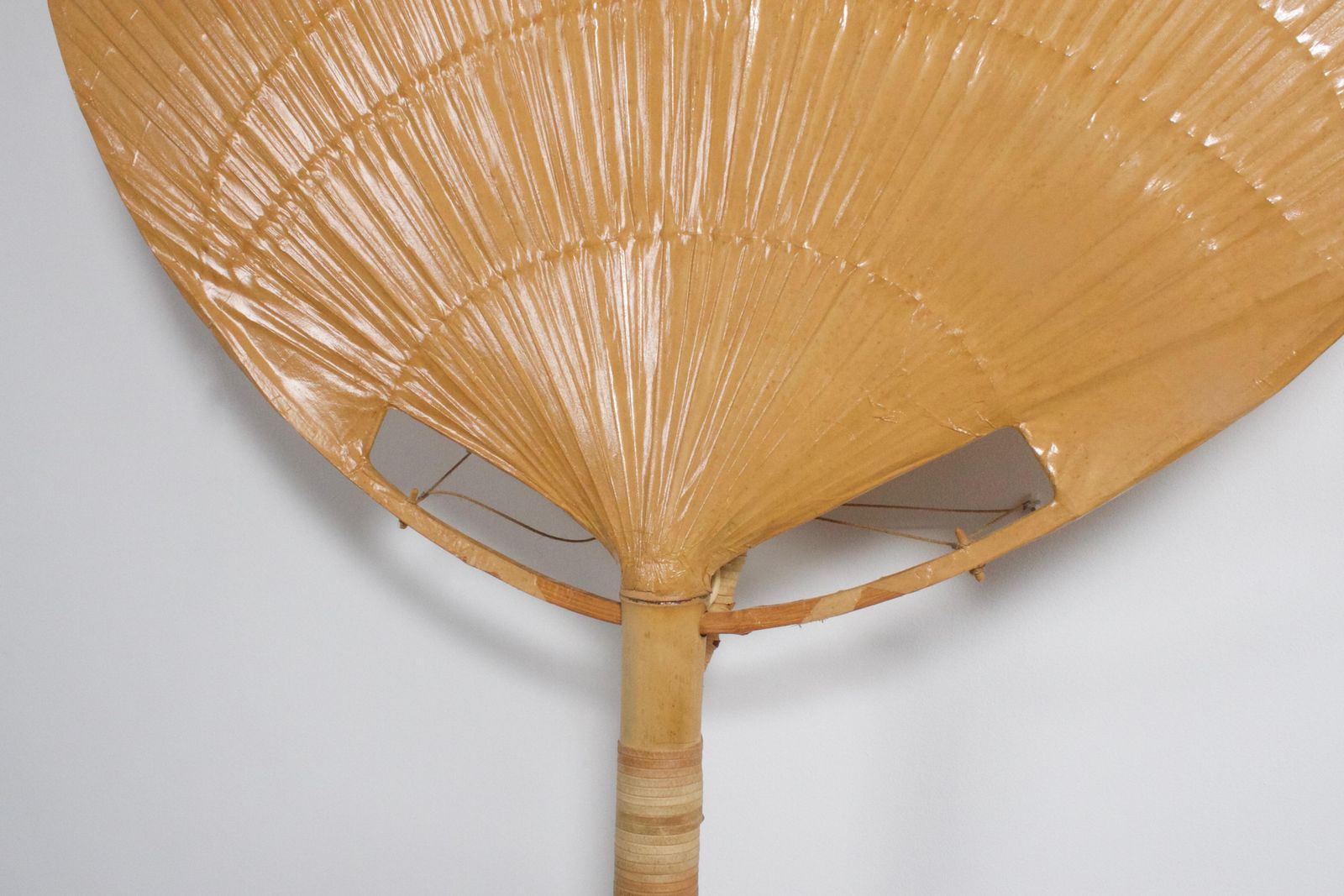 Very Large ‘Uchiwa’ Floor Lamp By Ingo Maurer For M Design, 1977 photo buy