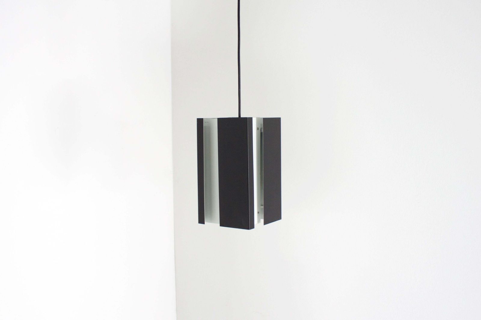 1 Of 4 Black And White Metal Pendants By Jan Hoogervorst For Anvia, 1960s photo buy