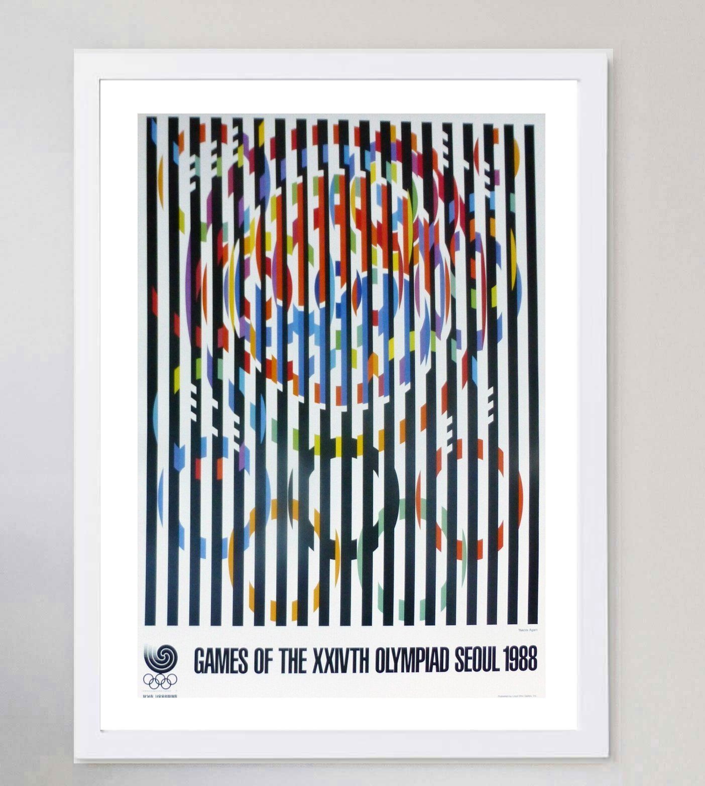 1988 Seoul Olympic Games   Yaacov Agam Original Vintage Poster photo for sale