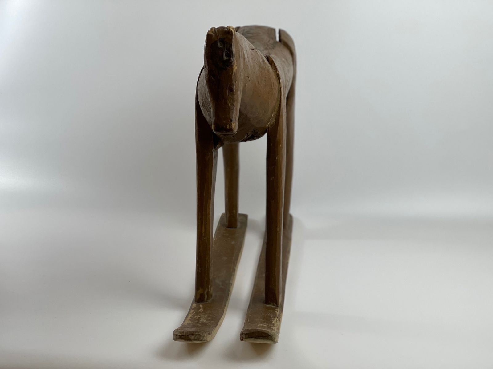 Antique, Wooden Horse, Scandinavian Folk Art From The Beginning Of The 20th Century photo 385.0
