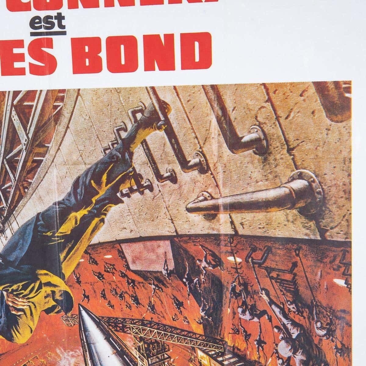 Original French Re Release James Bond 007 'You Only Live Twice' Poster, C.1980 photo 1195.0