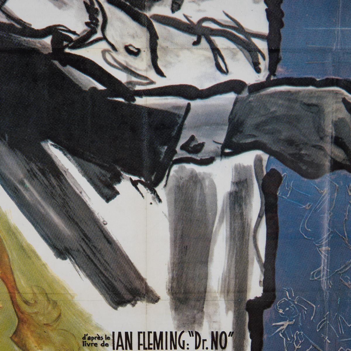 photo vintage Original French Grande Re Release James Bond 007 DR. No Poster C.1980s