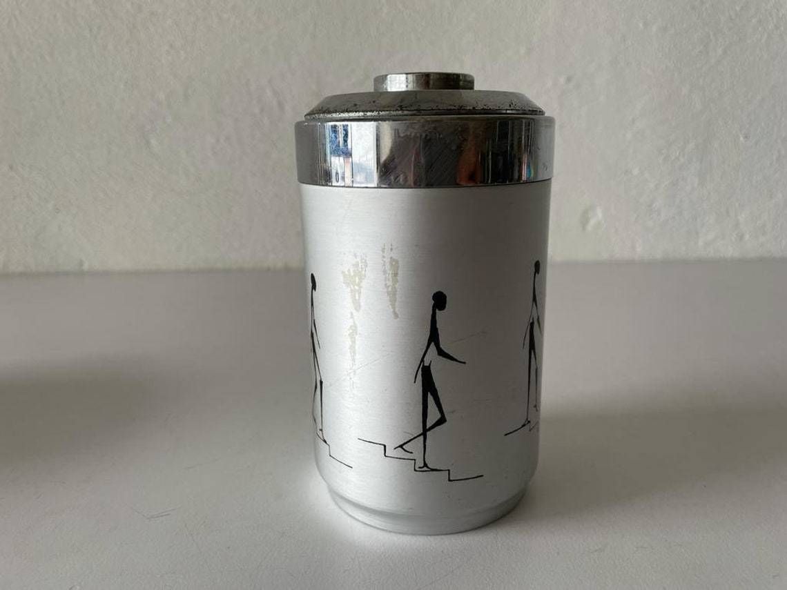 Mid Century Modern Set Of 2 Ashtray And Cigarette Dispenser By Radaelli 1960s Italy photo Home Decor