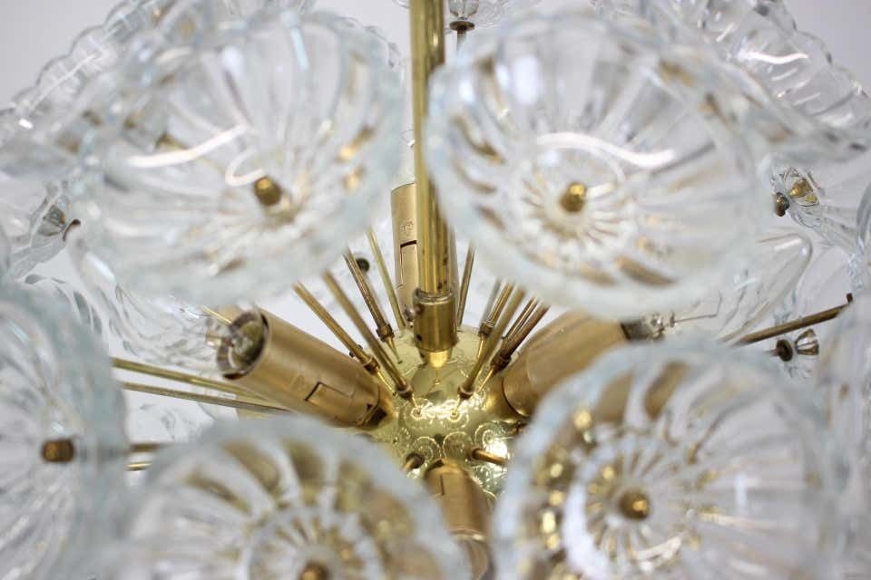 Dandelion Chandelier / Kamenický šenov, Preciosa, 1970s photo Lighting