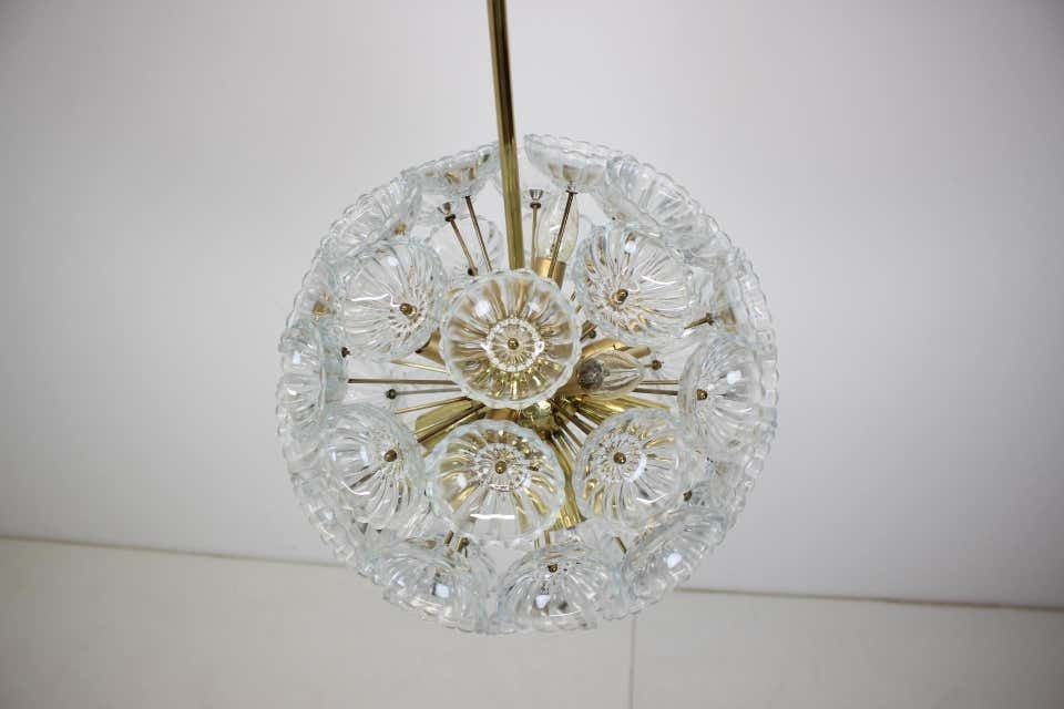 Dandelion Chandelier / Kamenický šenov, Preciosa, 1970s photo buy