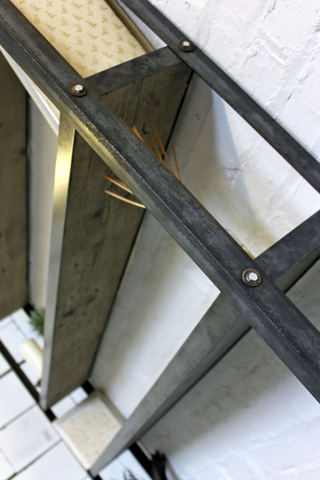 Tom Bespoke Reclaimed Scaffolding Boards And Dark Steel Framed Free Standing Shelves/Bookcase/Storage  Made To Order Industrial Furniture photo furniture