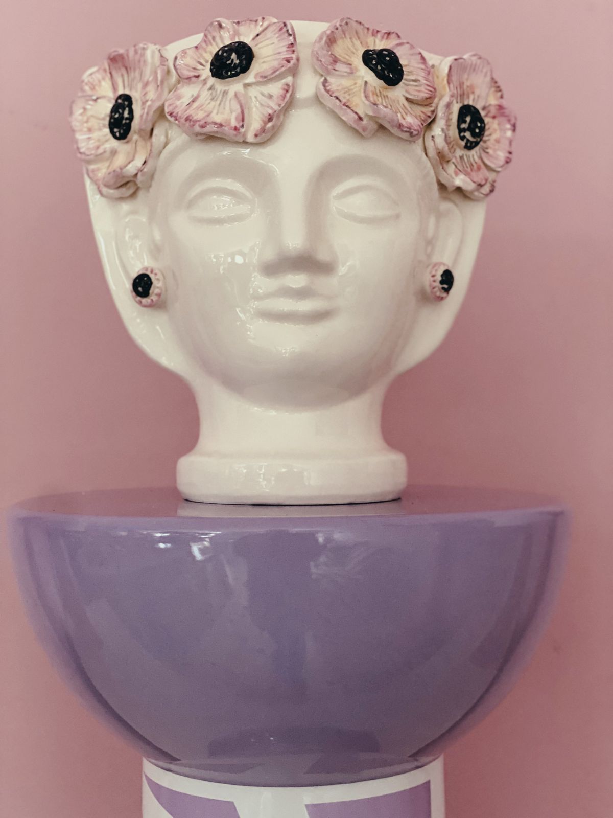 Alessandro Mendini Lilac Ceramic Stool photo furniture