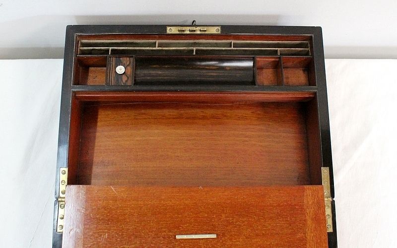 photo vintage Pearce Maker London Travel Writing Case, 2nd Half Of The 19th Century