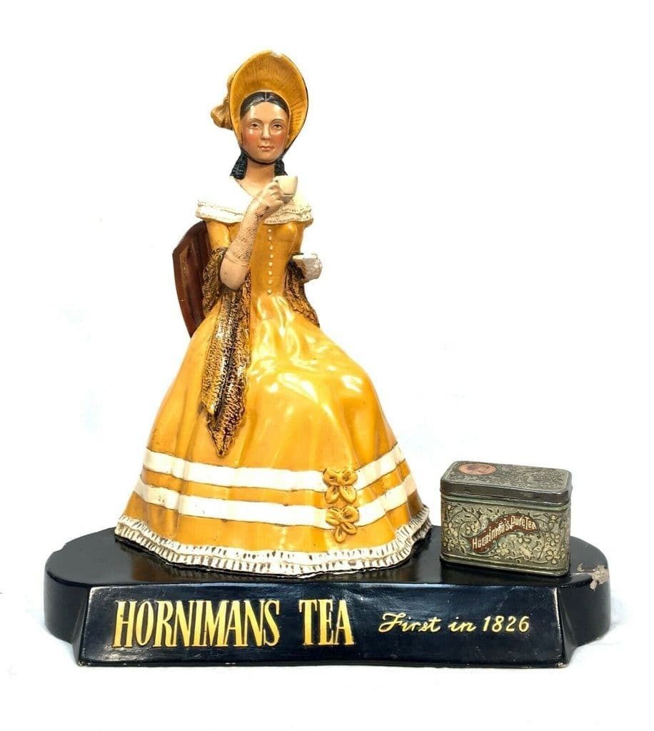Antique Advertising   Hornimans Tea Shop Display Sign / Mannequin & Tin / Rare photo buy