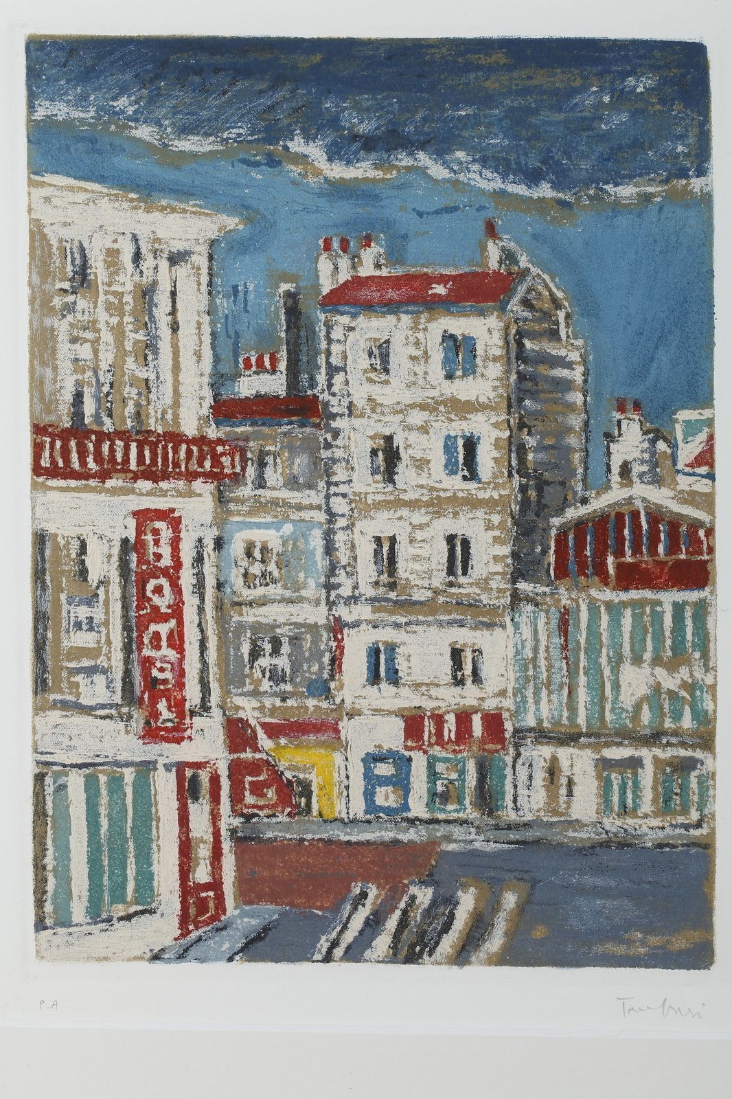 Quatre gravures de Paris par Orfeo Tamburini pour la série Paris 20+1 photo vinterior