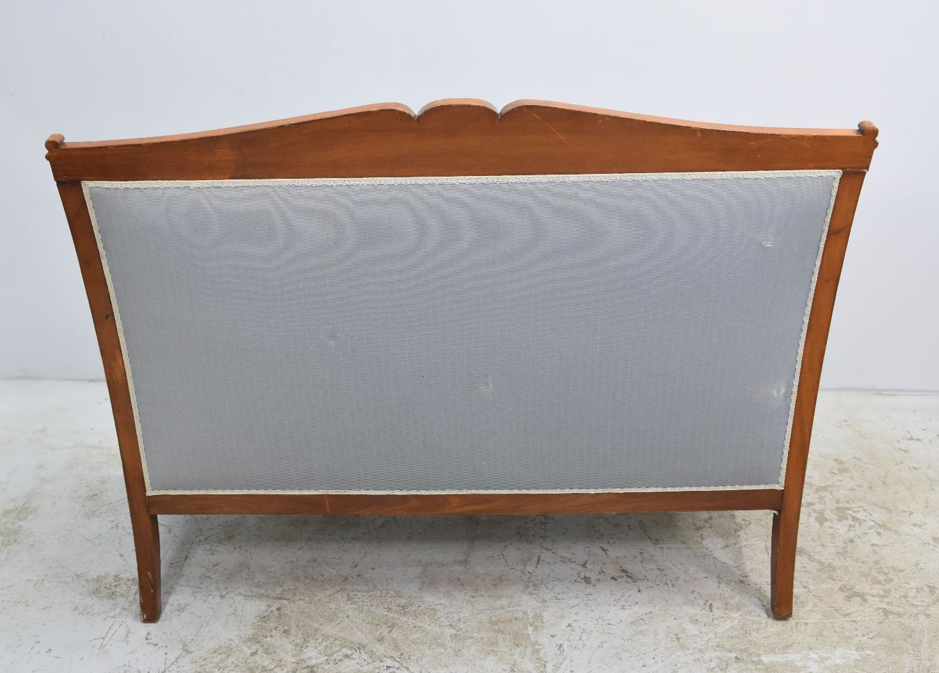 photo furniture Banquettes With Swans In Mahogany Restoration Style Xixth Century (Pair)