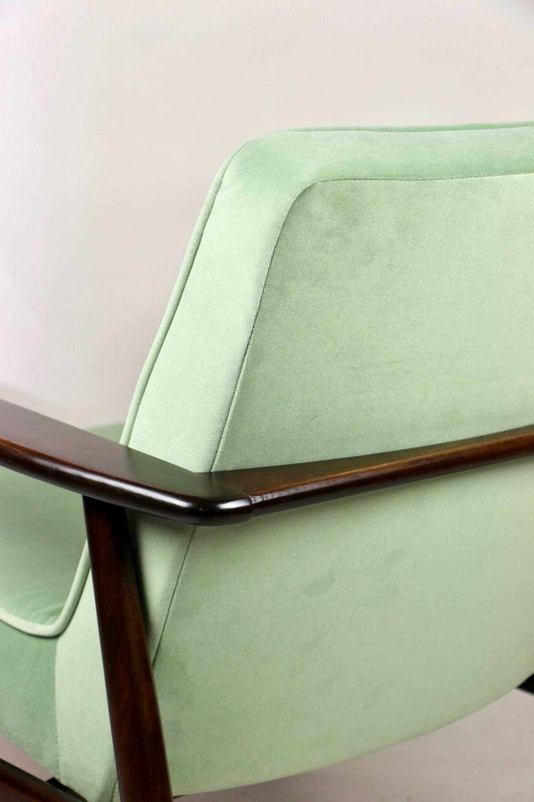 photo furniture Classic Armchair Gfm63 Designed By J. Kedziorek Vintage 70s Light Green Aquamarine