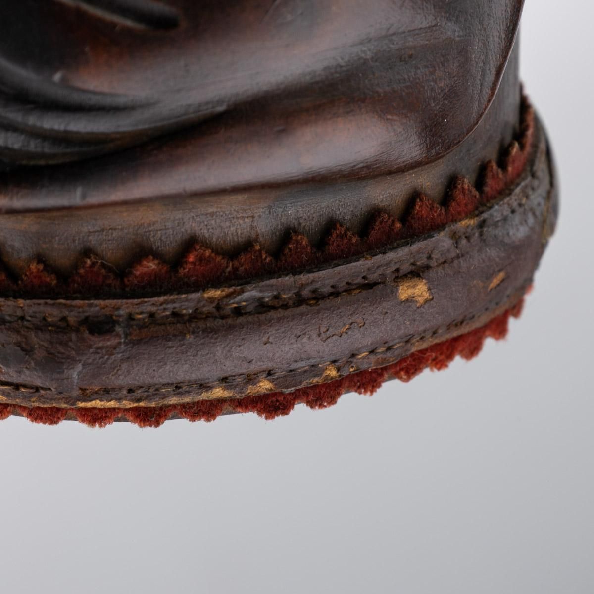 19th Century Victorian Lignum Vitae Bulldog Inkwell photo for sale