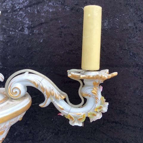 Capodimonte Porcelain Chandelier photo furniture
