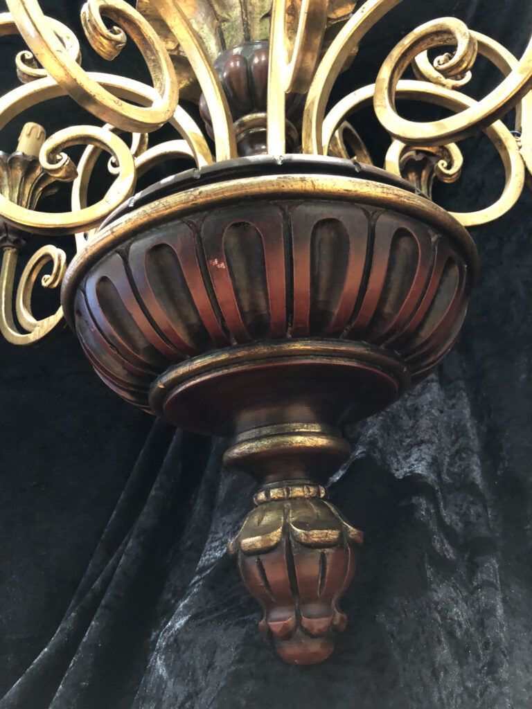 English Wooden Chandelier photo buy