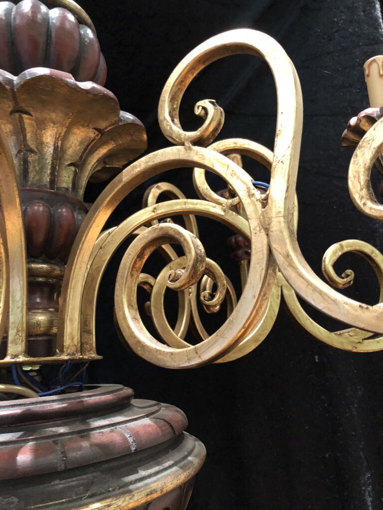 Lighting English Wooden Chandelier photo