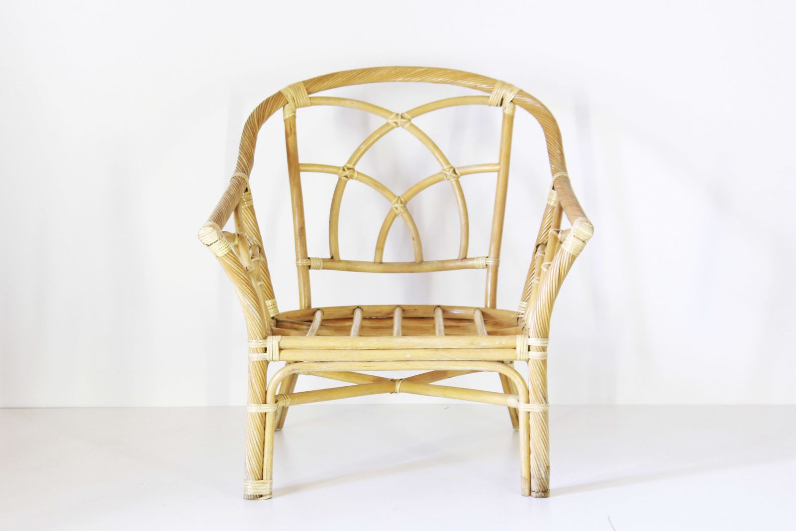 1970s Bamboo Vintahe Armchair, Vintage photo furniture