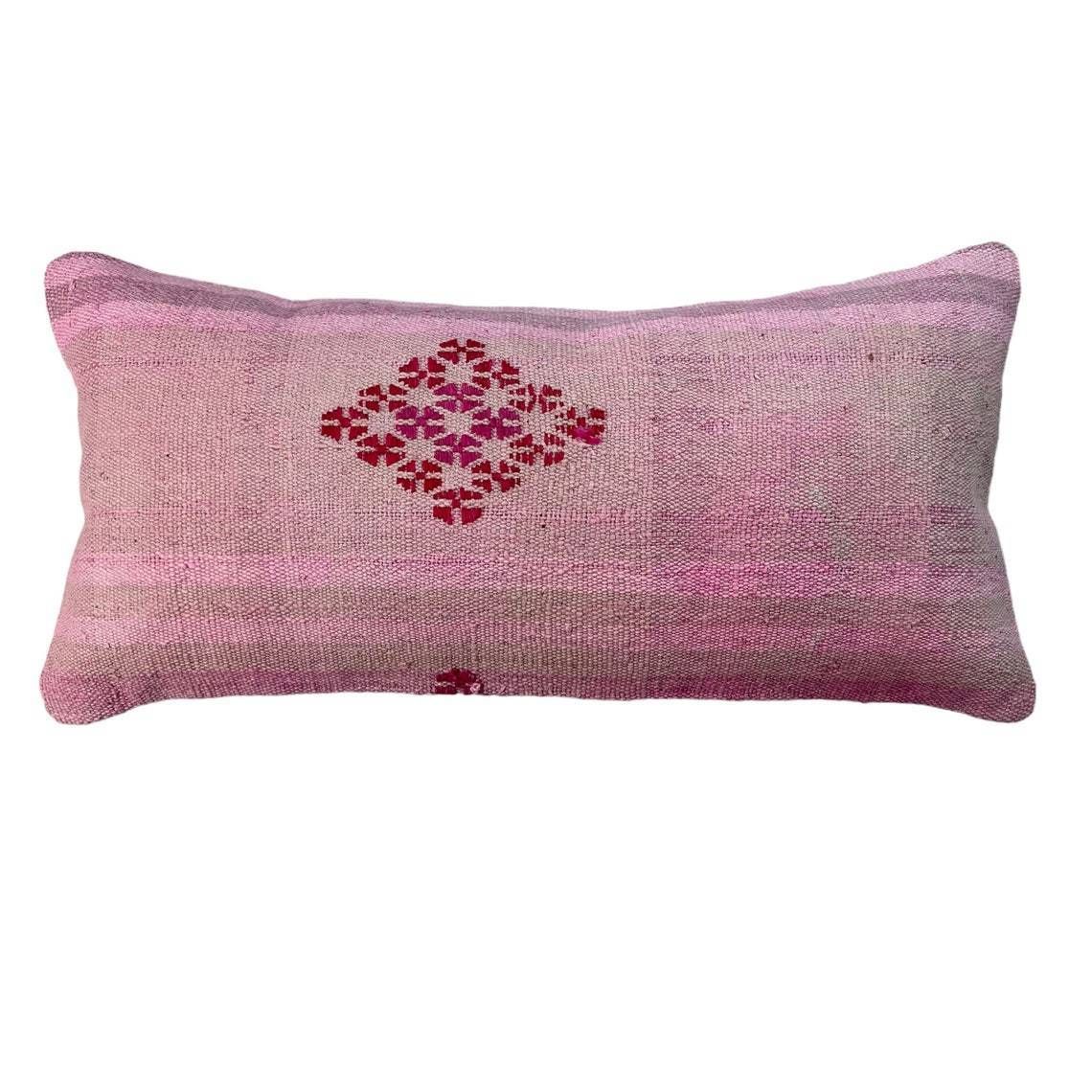 Vintage Turkish Kilim Cushion Cover, 30 X 60 Cm