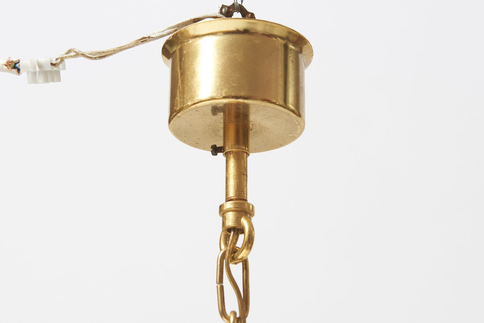 Elegant Chandelier With Crystals On Brass Structure Designed By Palme & Walter For Palwa, Germany, 1960s. photo 1550.0