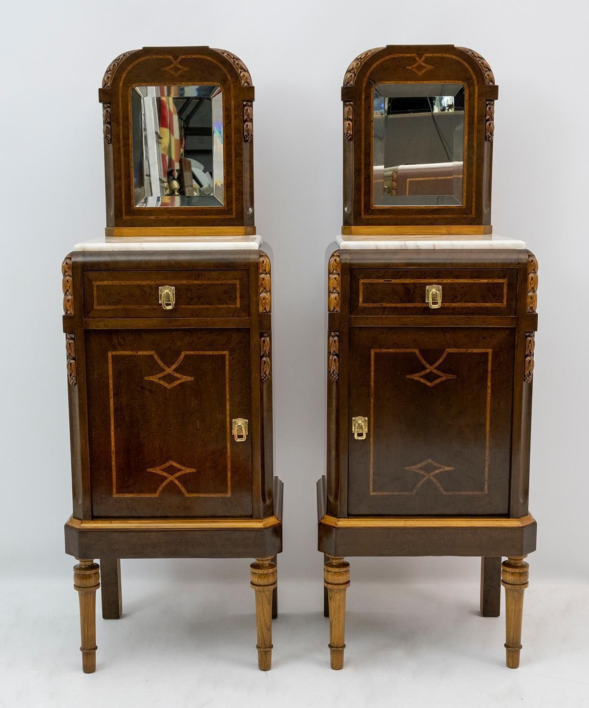 8171.0 Liberty Italian Thuja Briar And Pink Portugal Marble Twobedside Tables And Chest photo