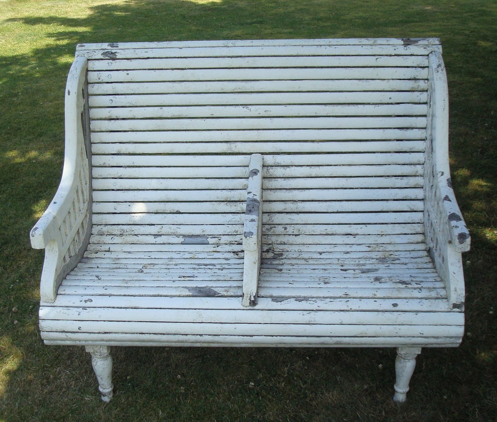 C20th Stylish Teak Garden Seat photo furniture