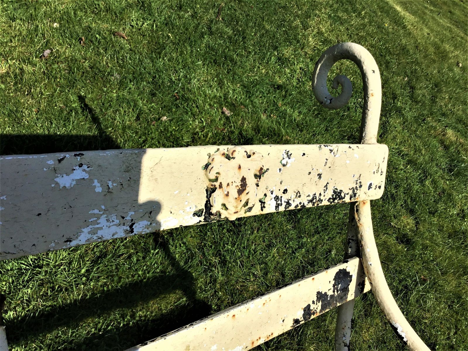 photo buy C19th Iron Four Seater Garden Seat Bench