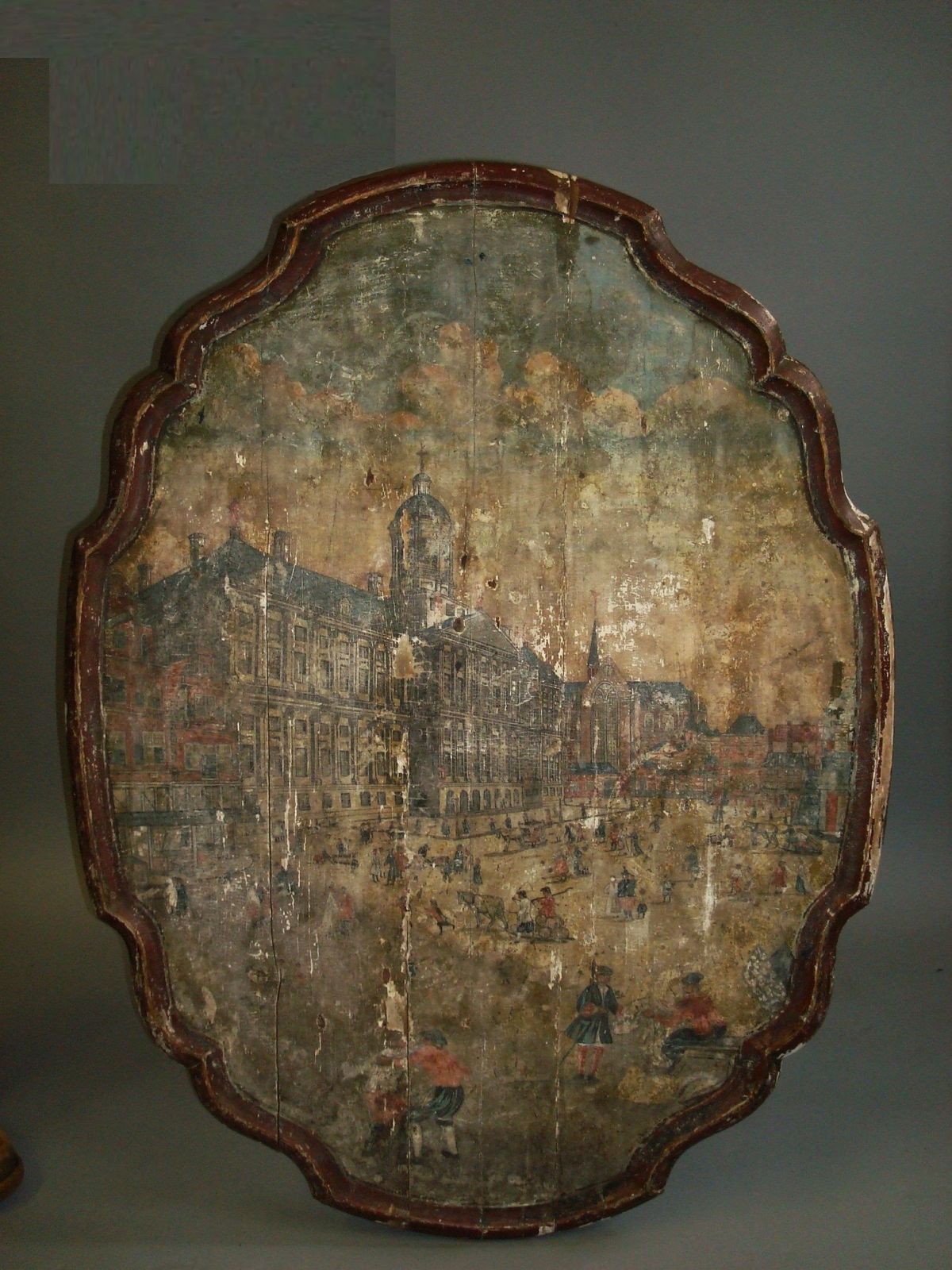 18th Interesting Continental Painted Table Top photo furniture