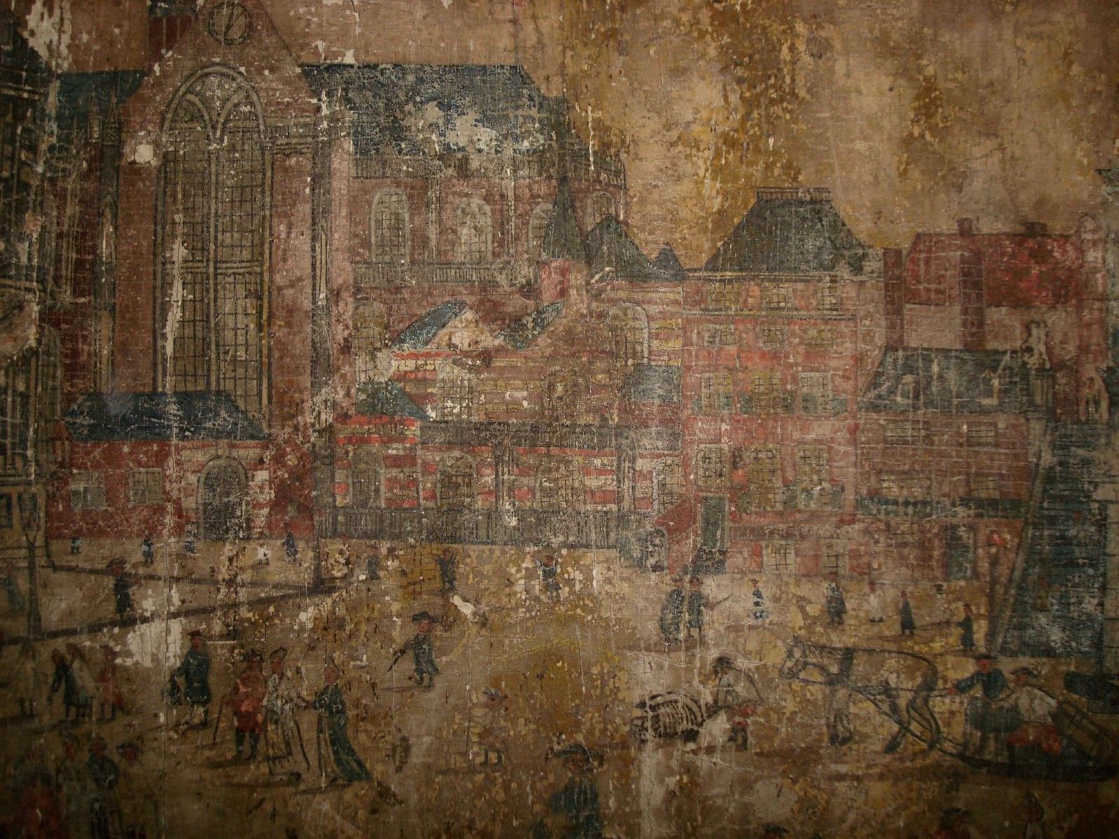 18th Interesting Continental Painted Table Top photo vinterior