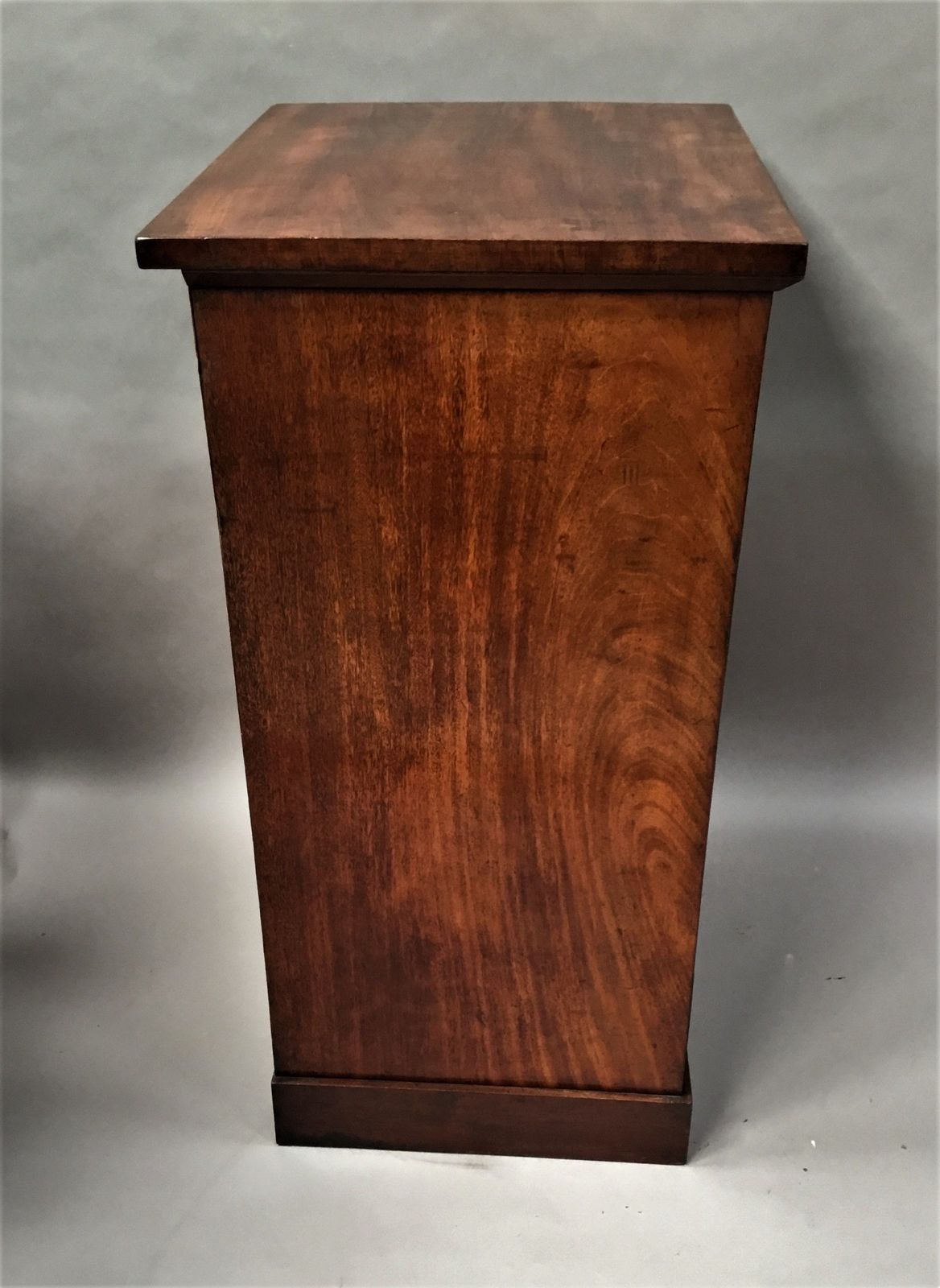 1925.0 Regency Mahogany Secretaire Chest Of Drawers Pedestal Cabinet photo
