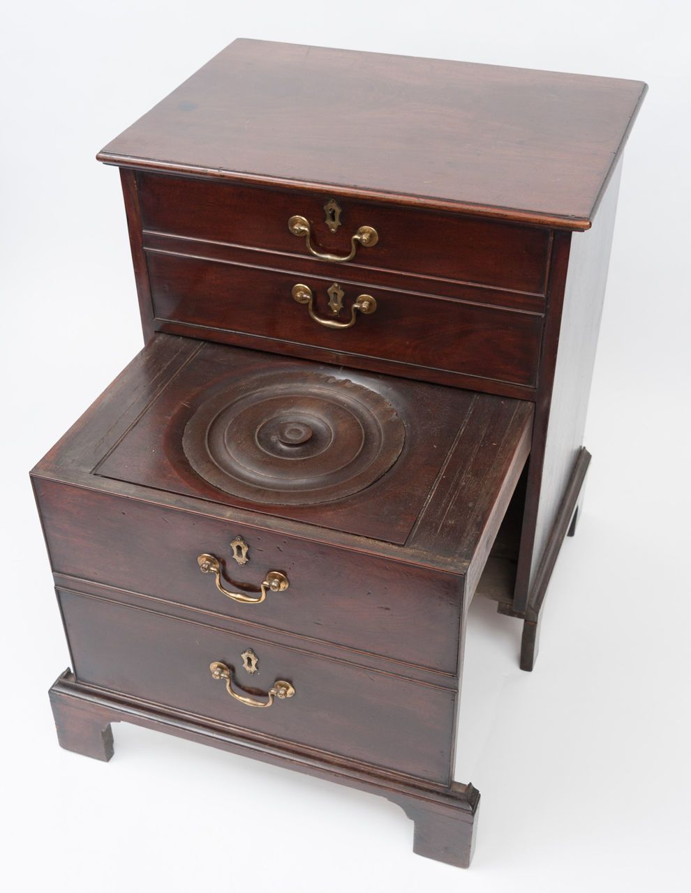 Geo III Mahogany Bedside Cabinet photo Furniture