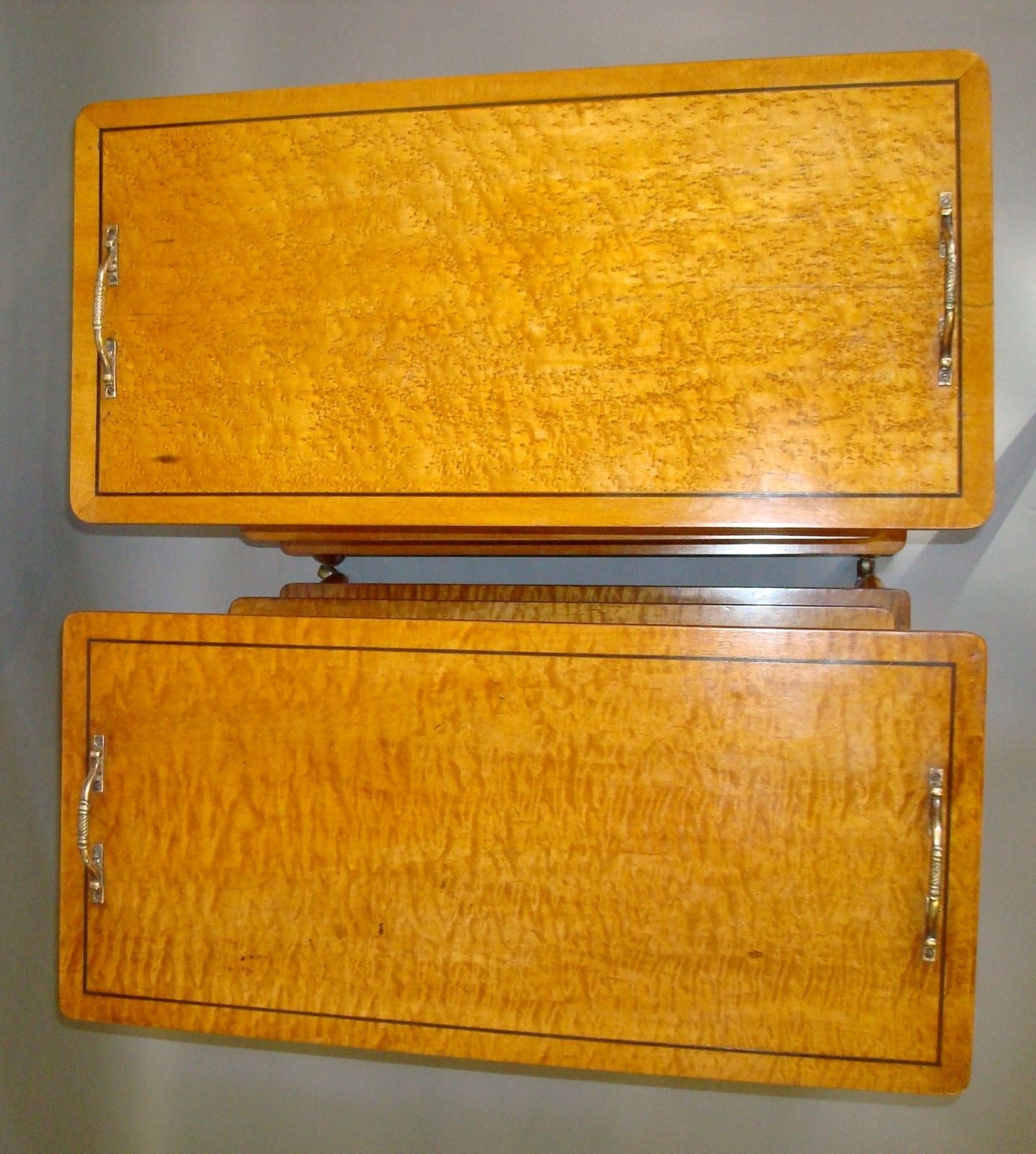 Regency Matched Pair Of Maple Etageres photo 10450.0