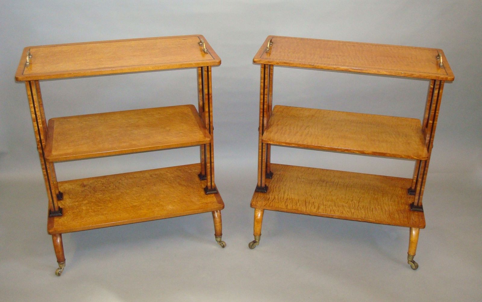 photo for sale Regency Matched Pair Of Maple Etageres