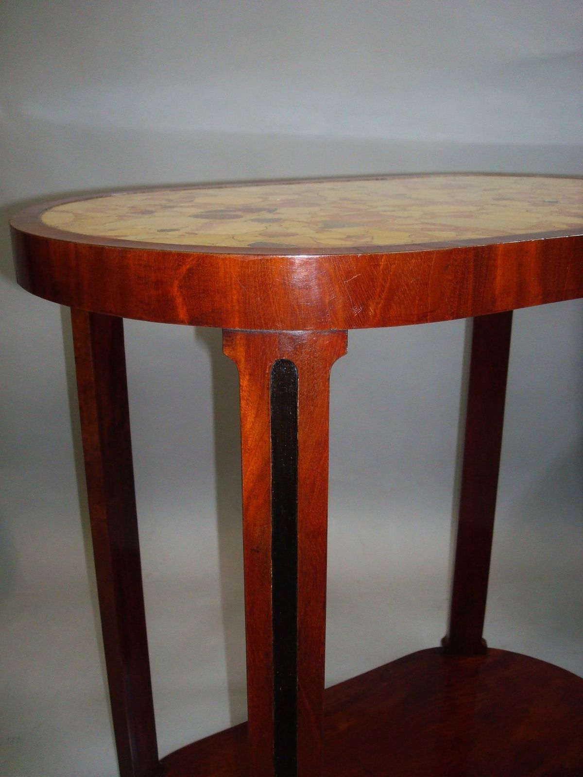 photo for sale 19th Century Pair Of Mahogany And Marble End Tables