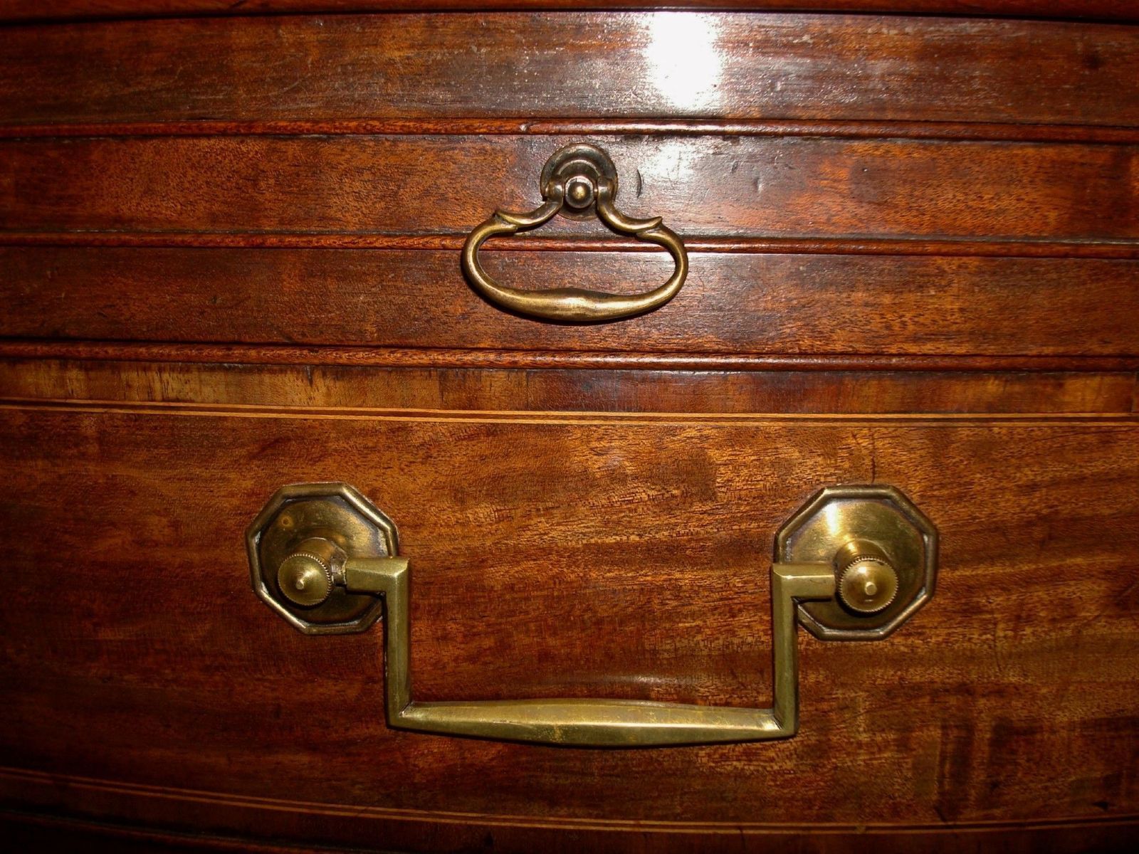 George III Mahogany Bow Front Chest Of Drawers photo furniture