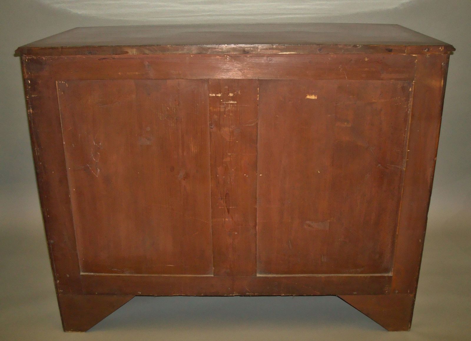 George III Mahogany Bow Front Chest Of Drawers photo vintage