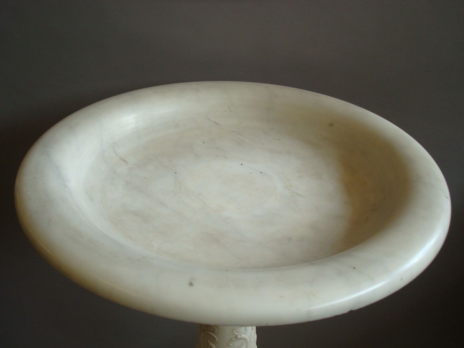 Home Decor C19th Carved Marble Tazza On Pedestal photo