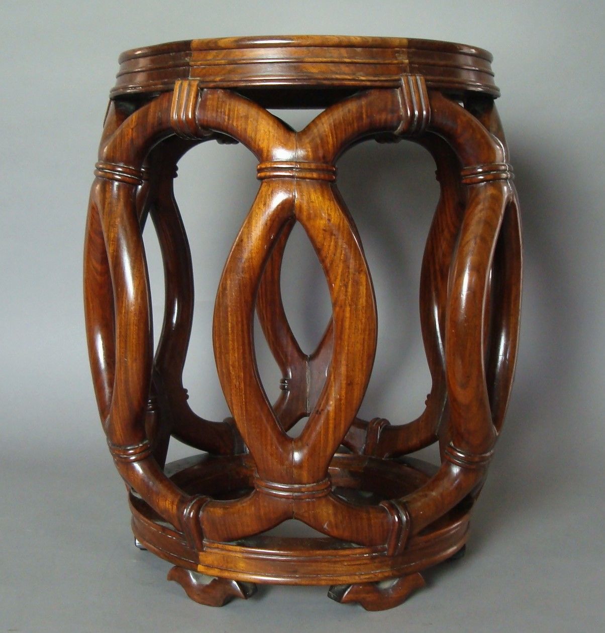 C19th Chinese Hardwood Stool, 1900s photo vinterior